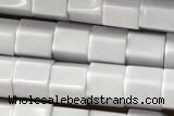AGAT170 15 inches 4*4mm hexagon oxidized agate beads