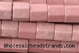 AGAT175 15 inches 4*4mm hexagon oxidized agate beads