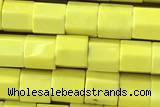 AGAT176 15 inches 4*4mm hexagon oxidized agate beads