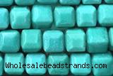 AGAT183 15 inches 4mm faceted cube oxidized agate beads