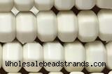 AGAT200 15 inches 4*6mm faceted hexagon oxidized agate beads