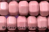 AGAT208 15 inches 4*6mm faceted hexagon oxidized agate beads