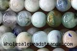 CHRY04 15 inches 4mm round chrysocolla gemstone beads