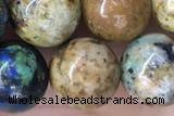 CHRY39 15 inches 10mm round chrysocolla gemstone beads