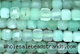 CUBE94 15 inches 2.5mm faceted cube Australia chrysoprase gemstone beads