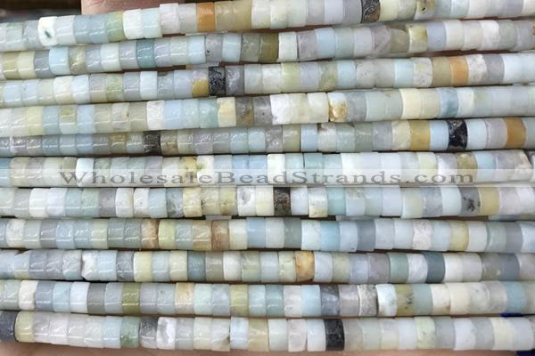 ROND09 15 inches 2*4mm heishi amazonite gemstone beads