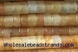 ROND120 15 inches 2*3mm heishi pink aventurine gemstone beads
