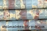 ROND24 15 inches 2*4mm heishi synthetic serpentine jasper beads