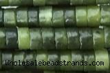 ROND31 15 inches 2*4mm heishi jade gemstone beads