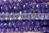 AMET27 15 inches 8*10mm faceted rondelle natural amethyst beads