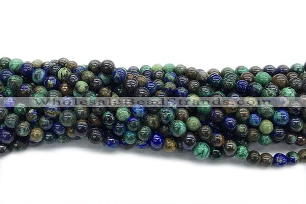 AZUR02 15 inches 6mm round azurite gemstone beads