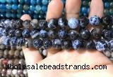 CAA1728 15 inches 10mm faceted round fire crackle agate beads