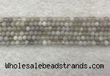 CAA1800 15.5 inches 4mm round banded agate gemstone beads
