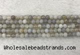 CAA1801 15.5 inches 6mm round banded agate gemstone beads