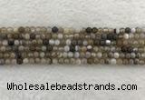 CAA1810 15.5 inches 4mm round banded agate gemstone beads