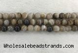 CAA1814 15.5 inches 12mm round banded agate gemstone beads