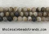 CAA1816 15.5 inches 16mm round banded agate gemstone beads