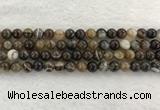 CAA1822 15.5 inches 8mm round banded agate gemstone beads
