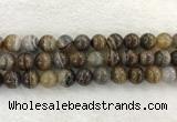 CAA1826 15.5 inches 16mm round banded agate gemstone beads