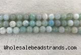 CAA1844 15.5 inches 12mm round banded agate gemstone beads