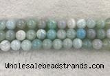 CAA1846 15.5 inches 16mm round banded agate gemstone beads