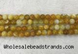 CAA1853 15.5 inches 10mm round banded agate gemstone beads