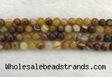 CAA1862 15.5 inches 8mm round banded agate gemstone beads
