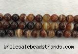 CAA1865 15.5 inches 14mm round banded agate gemstone beads