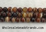 CAA1866 15.5 inches 16mm round banded agate gemstone beads
