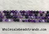 CAA1871 15.5 inches 6mm round banded agate gemstone beads