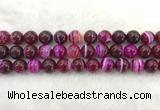CAA1884 15.5 inches 12mm round banded agate gemstone beads