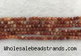 CAA1900 15.5 inches 4mm round banded agate gemstone beads