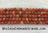 CAA1902 15.5 inches 8mm round banded agate gemstone beads