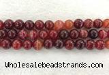 CAA1925 15.5 inches 14mm round banded agate gemstone beads
