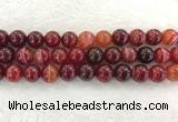 CAA1926 15.5 inches 16mm round banded agate gemstone beads