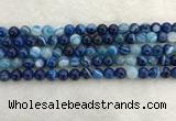 CAA1931 15.5 inches 6mm round banded agate gemstone beads