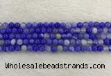 CAA1941 15.5 inches 6mm round banded agate gemstone beads
