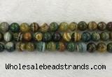 CAA1965 15.5 inches 14mm round banded agate gemstone beads