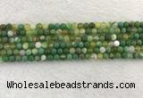 CAA1970 15.5 inches 4mm round banded agate gemstone beads