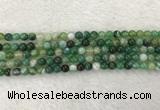 CAA1981 15.5 inches 6mm round banded agate gemstone beads