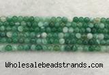 CAA2001 15.5 inches 6mm round banded agate gemstone beads