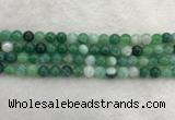 CAA2002 15.5 inches 8mm round banded agate gemstone beads