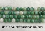 CAA2004 15.5 inches 12mm round banded agate gemstone beads