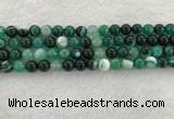 CAA2012 15.5 inches 8mm round banded agate gemstone beads