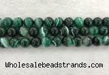 CAA2015 15.5 inches 14mm round banded agate gemstone beads