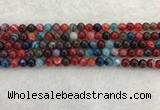 CAA2041 15.5 inches 6mm round banded agate gemstone beads