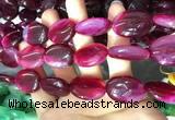 CAA2181 15.5 inches 18*25mm oval banded agate beads wholesale