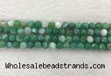 CAA2279 15.5 inches 8mm faceted round banded agate beads