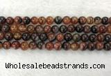 CAA2321 15.5 inches 10mm round banded agate gemstone beads