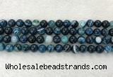 CAA2325 15.5 inches 10mm round banded agate gemstone beads